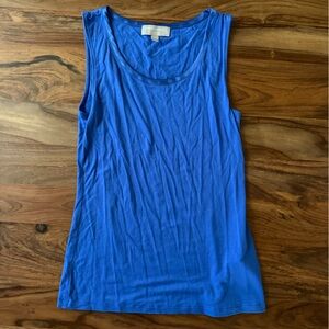 Banana Republic Luxe Touch Vibrant Blue Tank Top